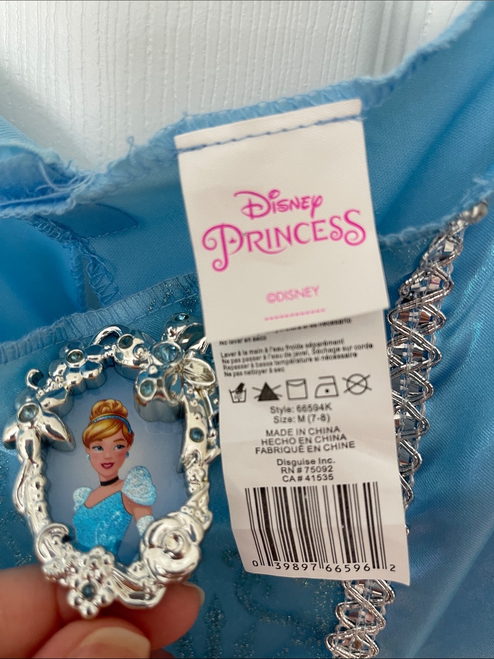 Disney Cinderella Princess Dress Costume - Picture 2 of 3